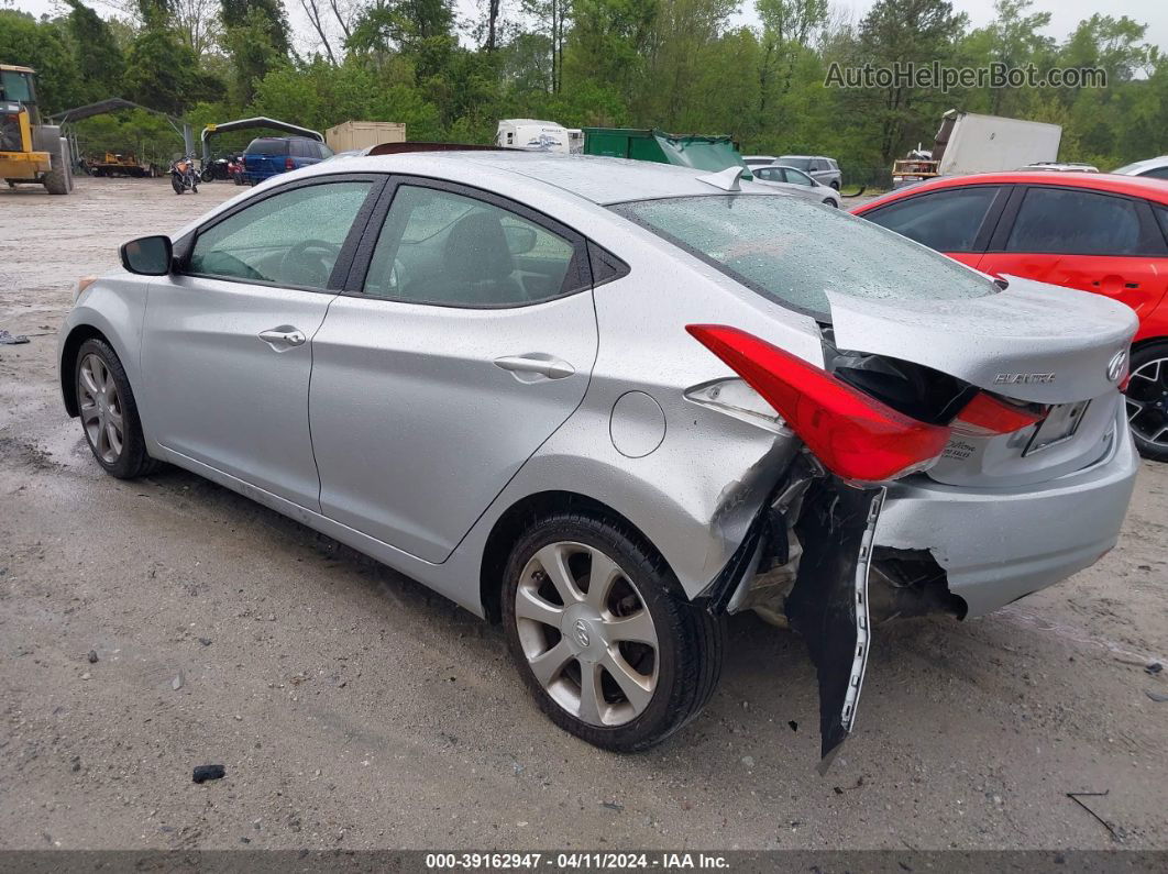 2012 Hyundai Elantra Limited Silver vin: 5NPDH4AE9CH123153