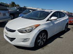 2012 Hyundai Elantra Gls White vin: 5NPDH4AE9CH139854