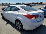 2012 Hyundai Elantra Gls White vin: 5NPDH4AE9CH139854