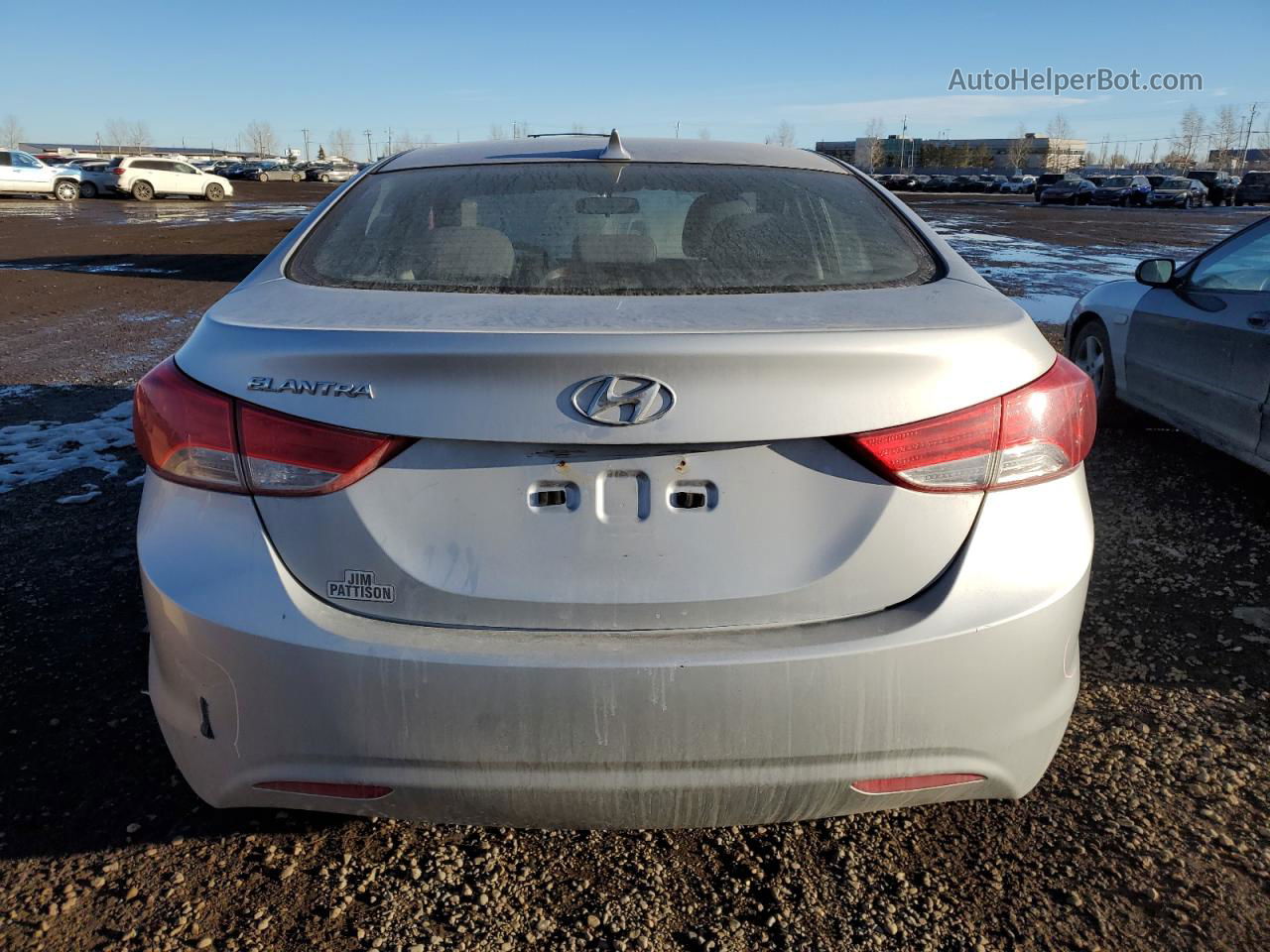 2013 Hyundai Elantra Gls Silver vin: 5NPDH4AE9DH163377