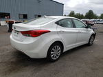 2013 Hyundai Elantra Gls White vin: 5NPDH4AE9DH168093