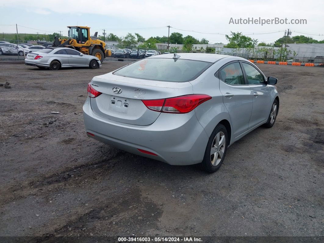 2013 Hyundai Elantra Gls Silver vin: 5NPDH4AE9DH172192