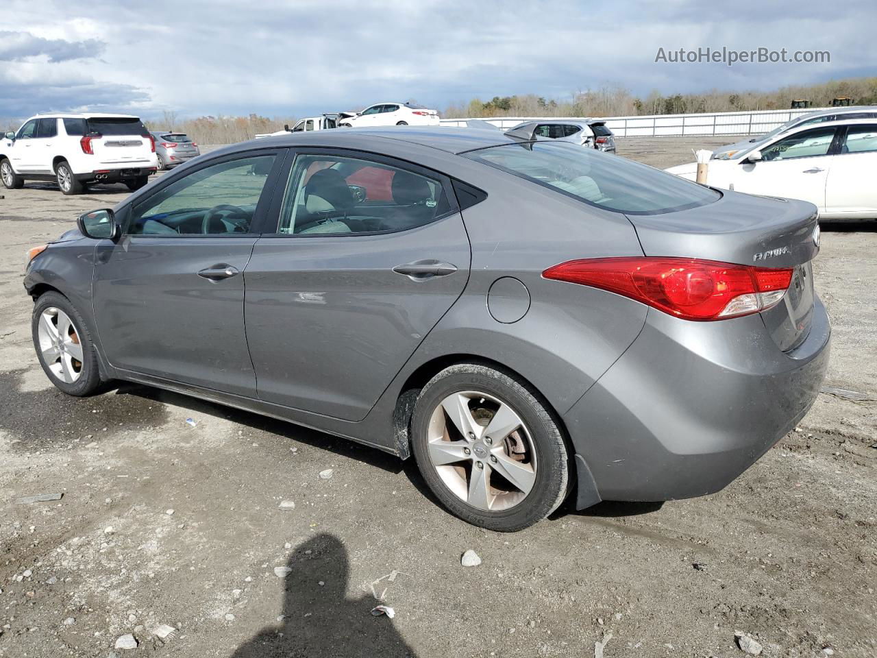 2013 Hyundai Elantra Gls Серый vin: 5NPDH4AE9DH178395