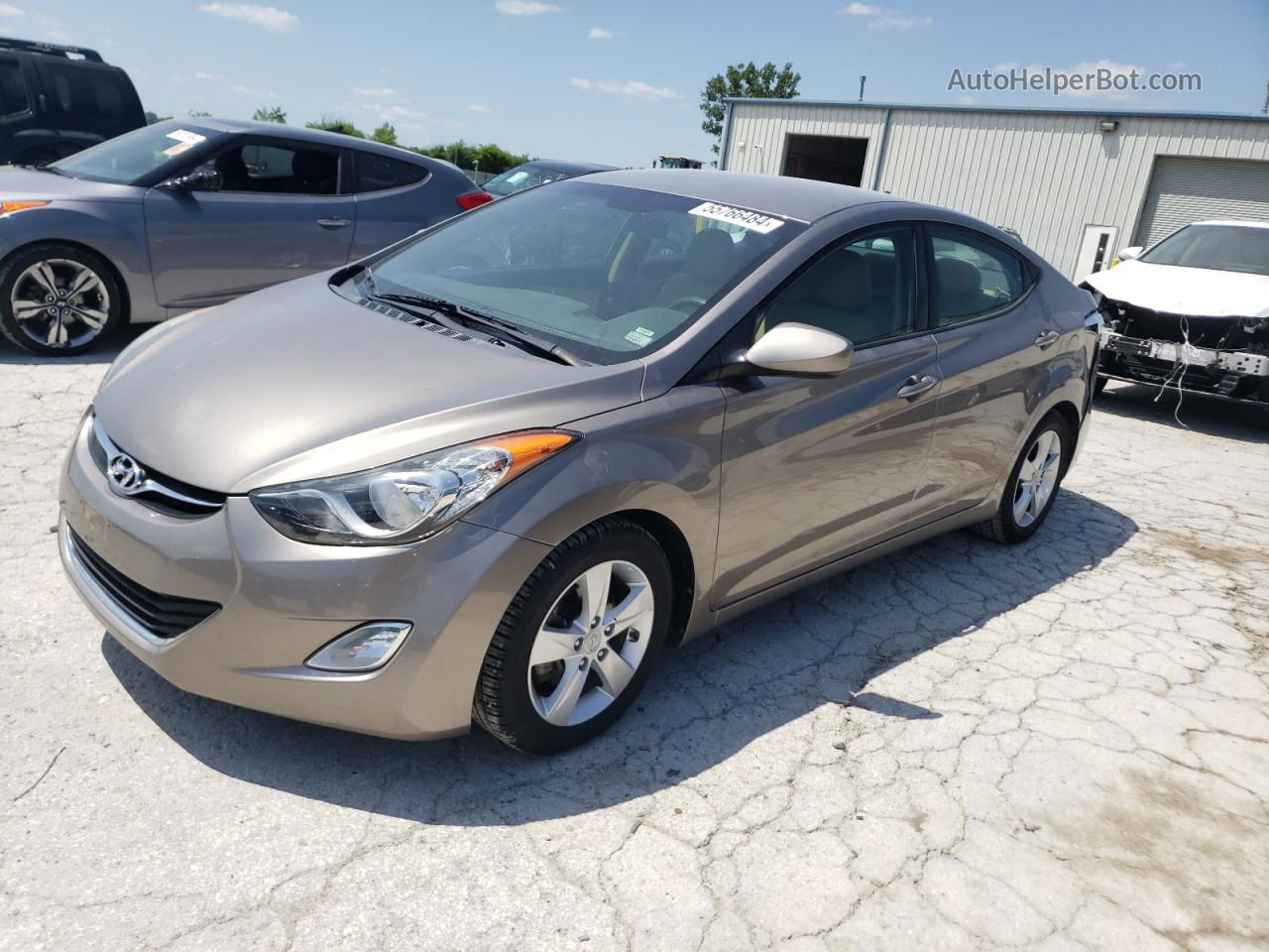 2013 Hyundai Elantra Gls Tan vin: 5NPDH4AE9DH190918