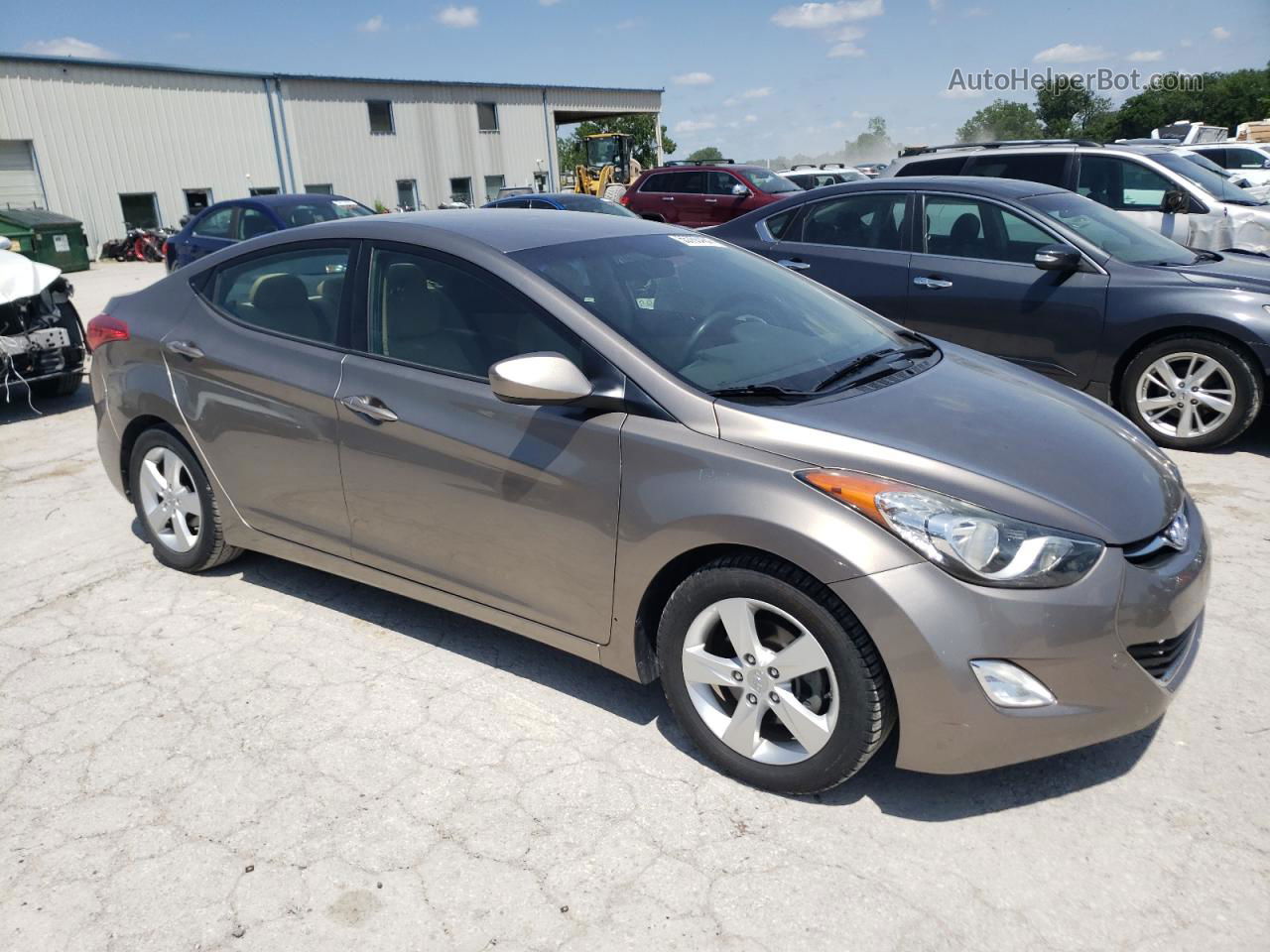 2013 Hyundai Elantra Gls Tan vin: 5NPDH4AE9DH190918