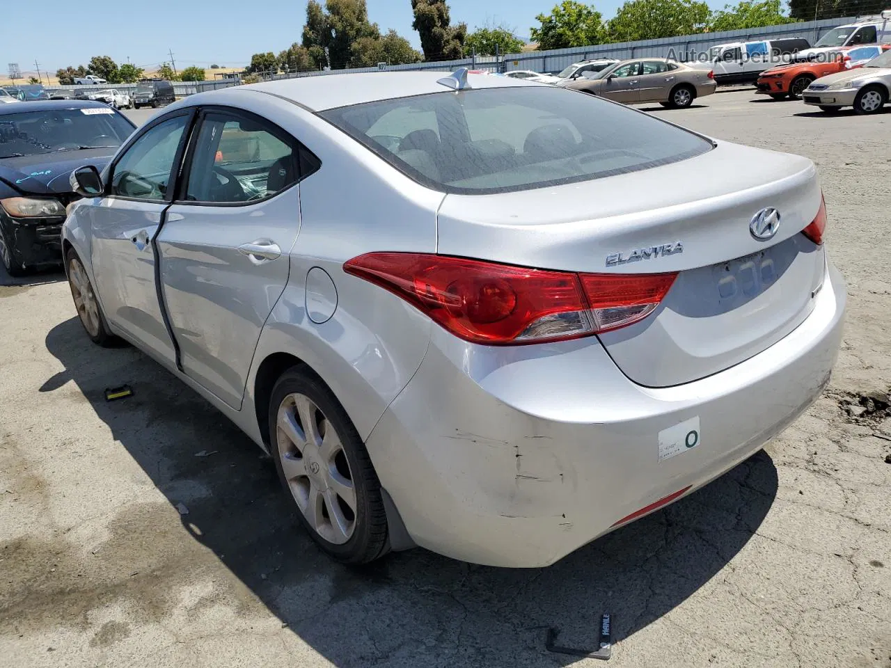 2013 Hyundai Elantra Gls Silver vin: 5NPDH4AE9DH215574