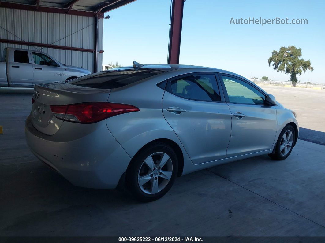 2013 Hyundai Elantra Gls Silver vin: 5NPDH4AE9DH220063