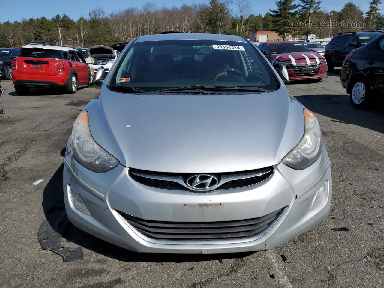 2013 Hyundai Elantra Gls Silver vin: 5NPDH4AE9DH227417