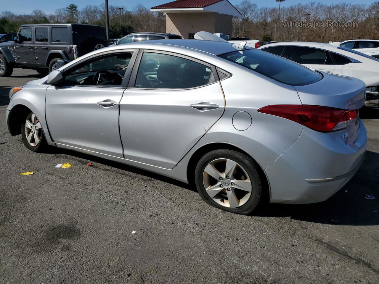 2013 Hyundai Elantra Gls Silver vin: 5NPDH4AE9DH227417