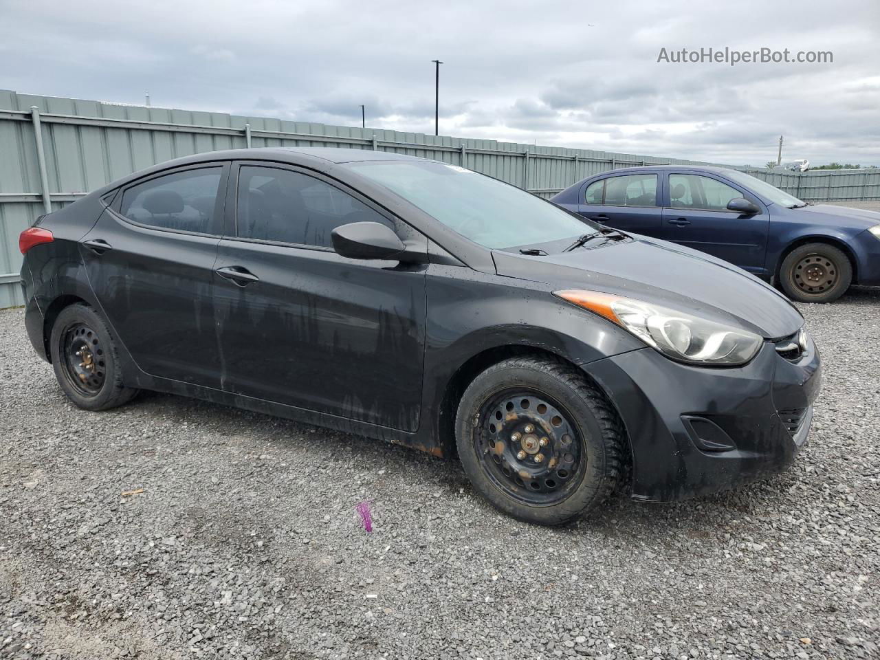 2013 Hyundai Elantra Gls Black vin: 5NPDH4AE9DH234562