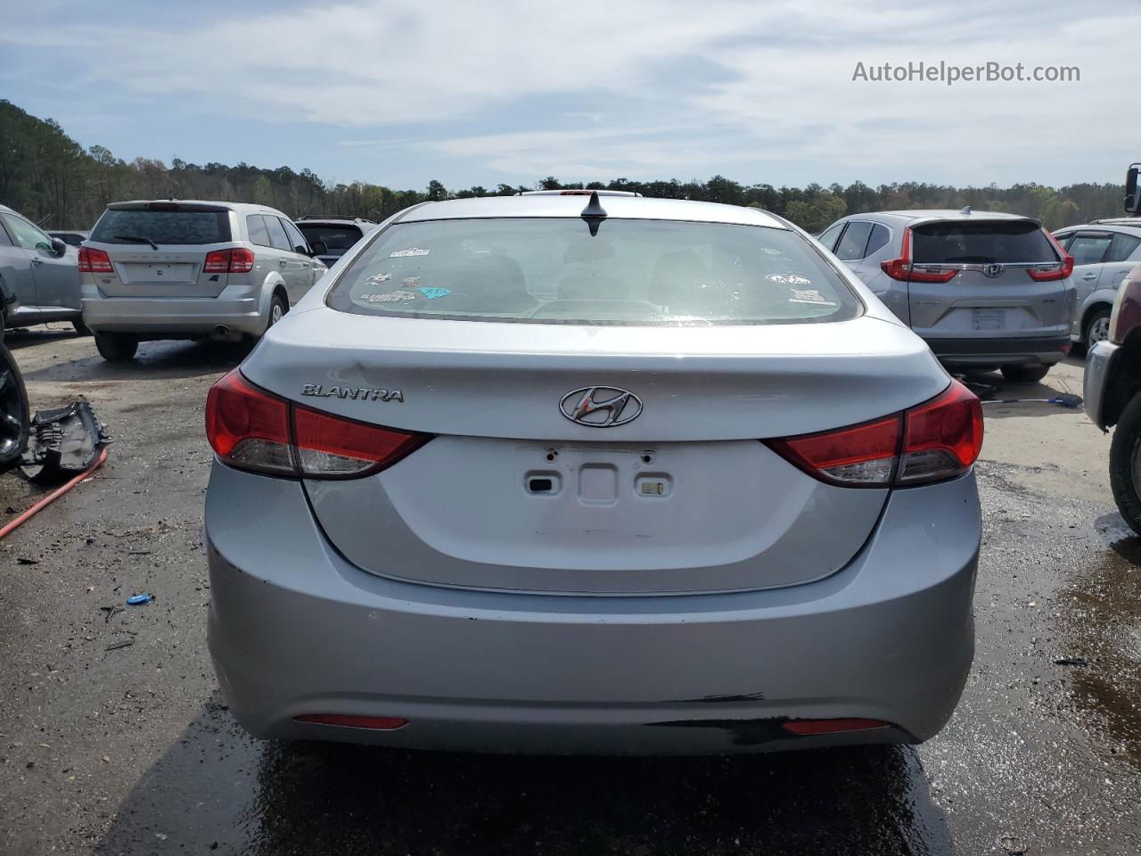 2013 Hyundai Elantra Gls Gray vin: 5NPDH4AE9DH239194