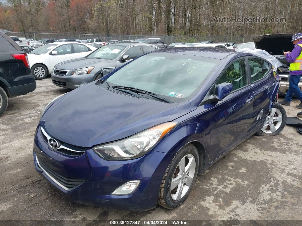 2013 Hyundai Elantra Gls Blue vin: 5NPDH4AE9DH276133