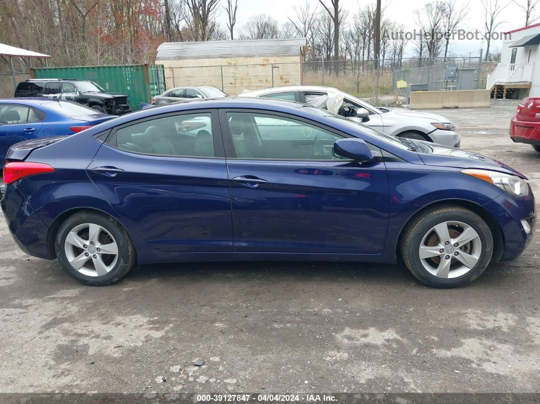 2013 Hyundai Elantra Gls Blue vin: 5NPDH4AE9DH276133