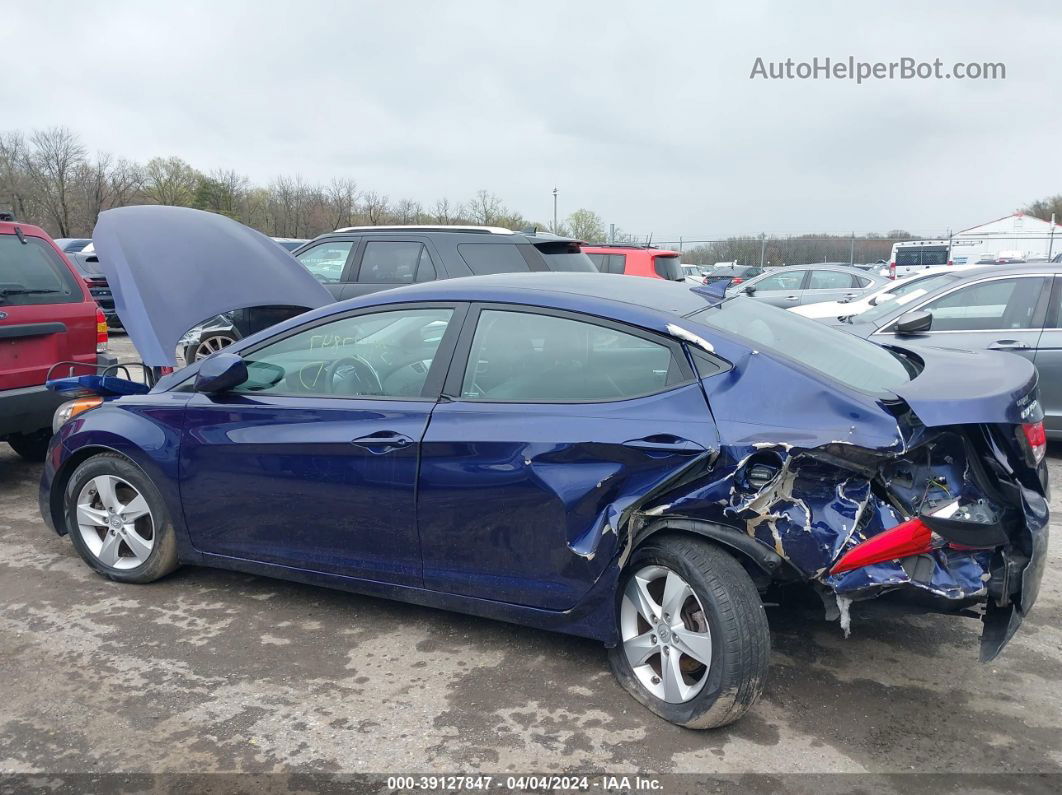 2013 Hyundai Elantra Gls Blue vin: 5NPDH4AE9DH276133