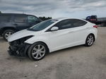 2013 Hyundai Elantra Gls White vin: 5NPDH4AE9DH278674