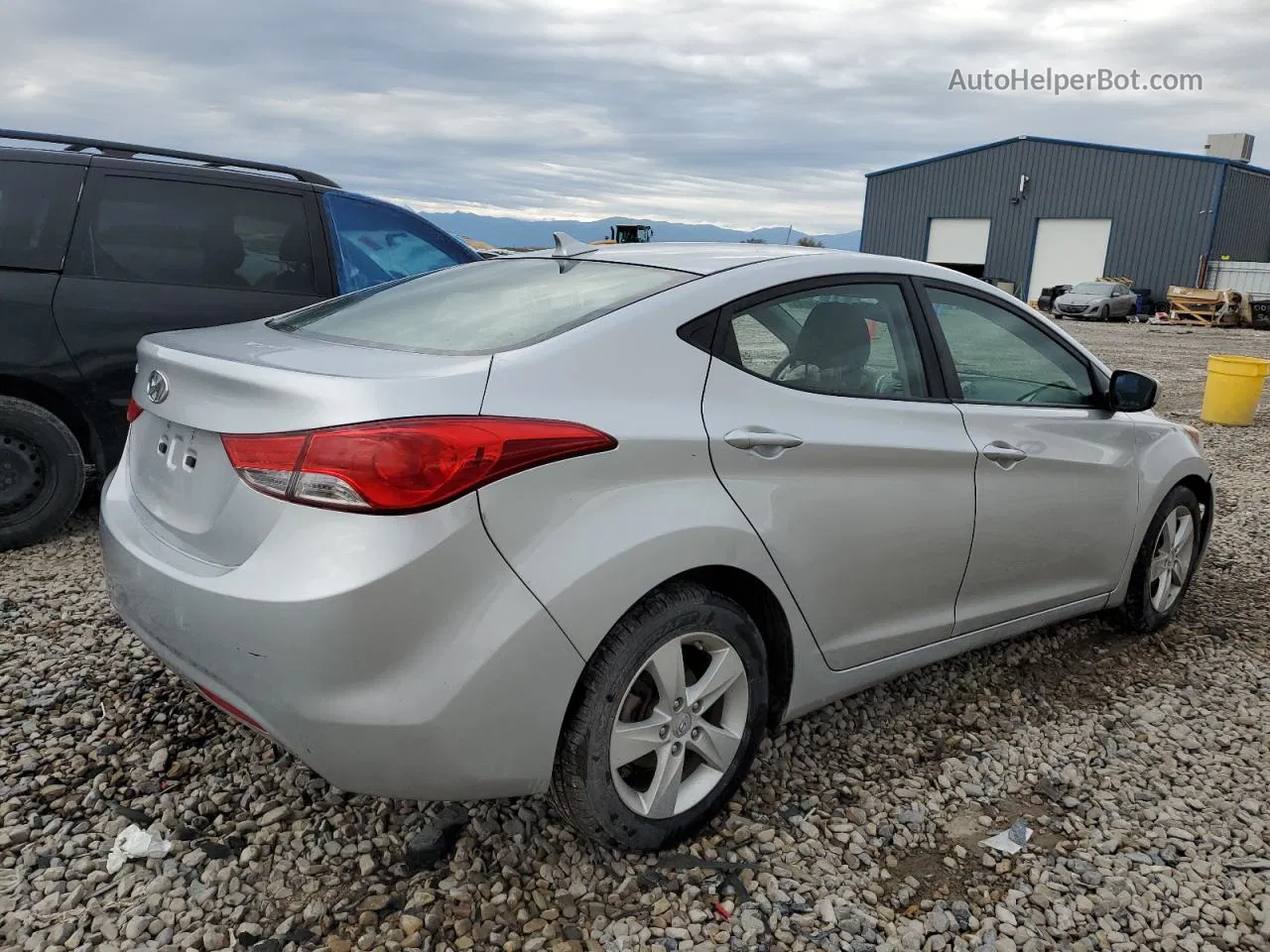 2013 Hyundai Elantra Gls Серебряный vin: 5NPDH4AE9DH294082