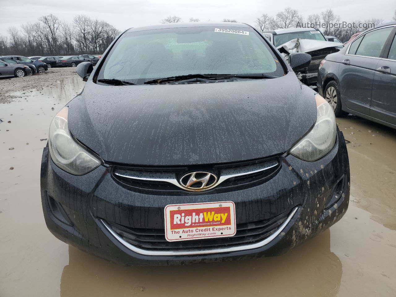 2013 Hyundai Elantra Gls Черный vin: 5NPDH4AE9DH296687