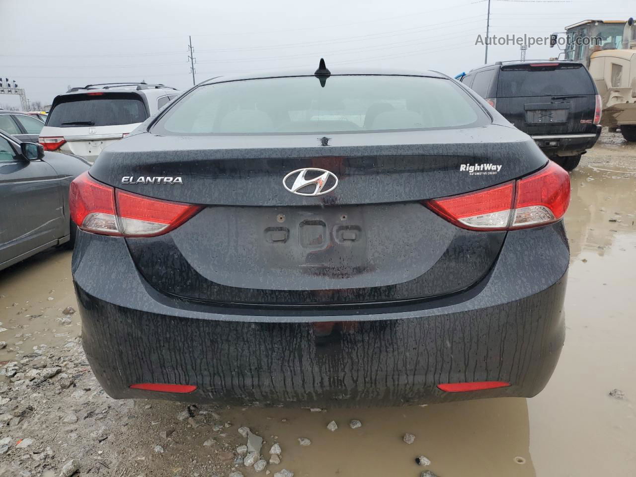 2013 Hyundai Elantra Gls Черный vin: 5NPDH4AE9DH296687