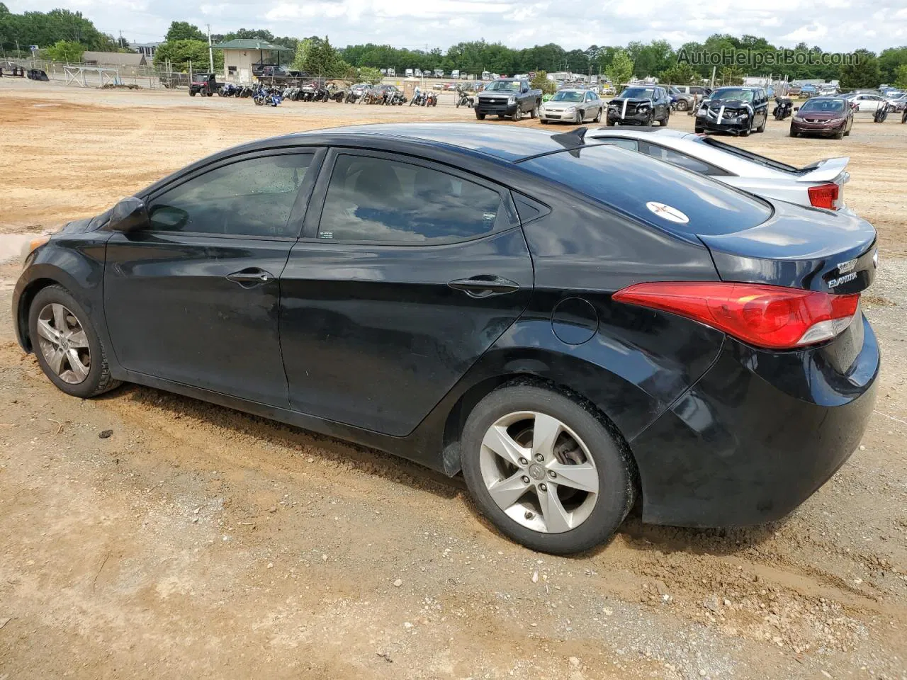 2013 Hyundai Elantra Gls Black vin: 5NPDH4AE9DH339716