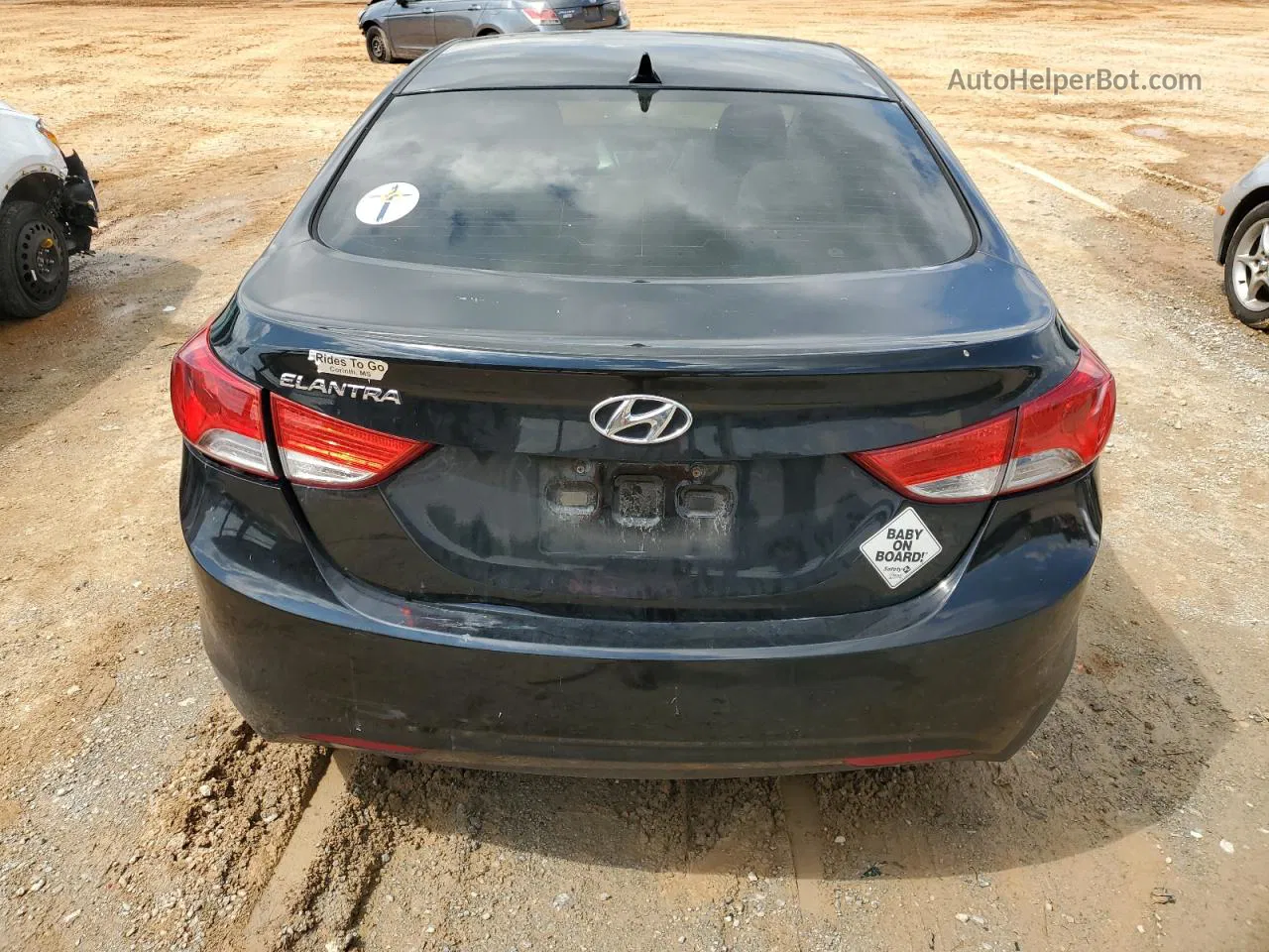 2013 Hyundai Elantra Gls Черный vin: 5NPDH4AE9DH339716