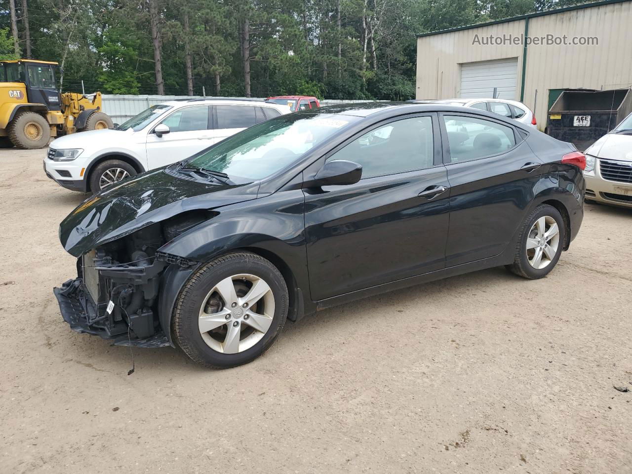 2013 Hyundai Elantra Gls Черный vin: 5NPDH4AE9DH373090