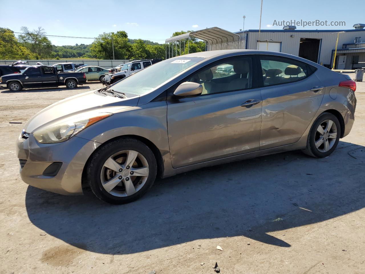 2013 Hyundai Elantra Gls Tan vin: 5NPDH4AE9DH382727