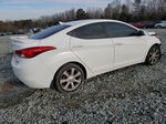 2013 Hyundai Elantra Gls White vin: 5NPDH4AE9DH398376