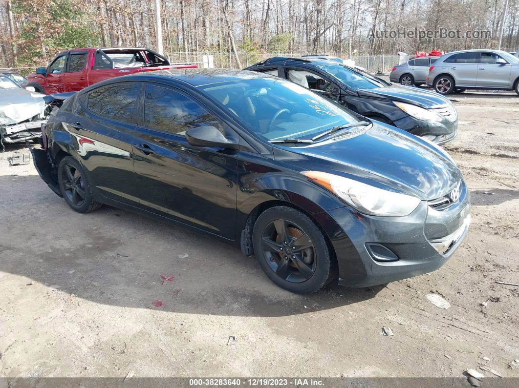 2013 Hyundai Elantra Gls Black vin: 5NPDH4AE9DH399950