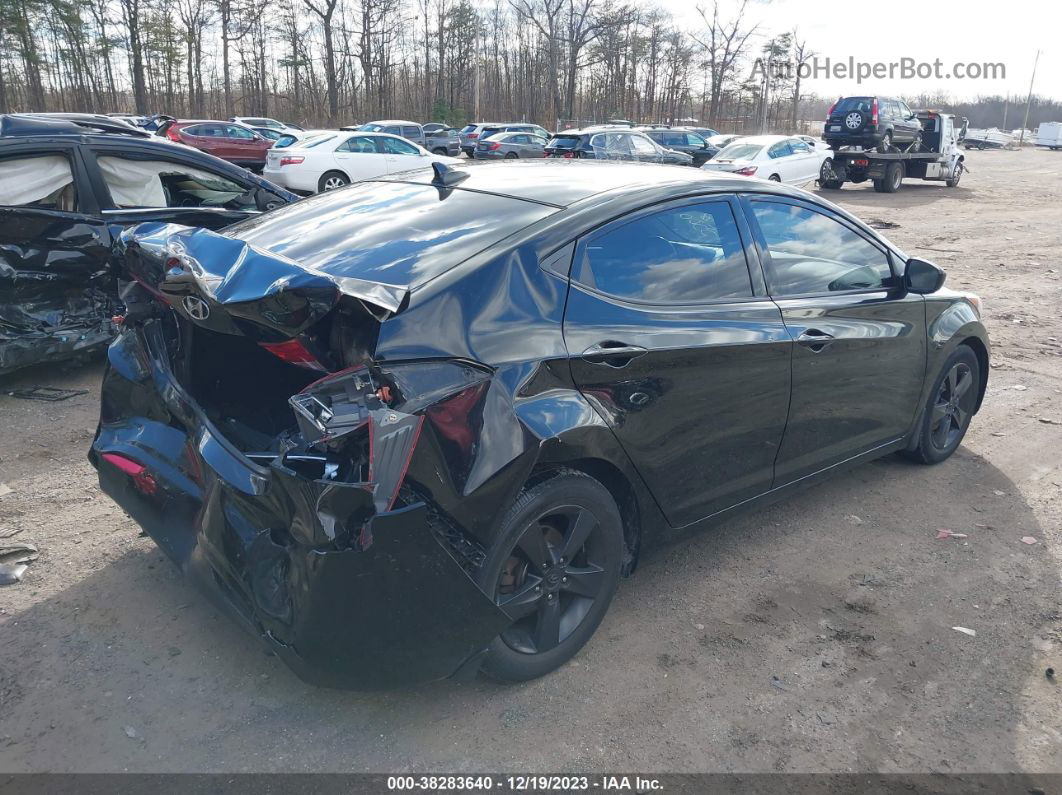 2013 Hyundai Elantra Gls Black vin: 5NPDH4AE9DH399950