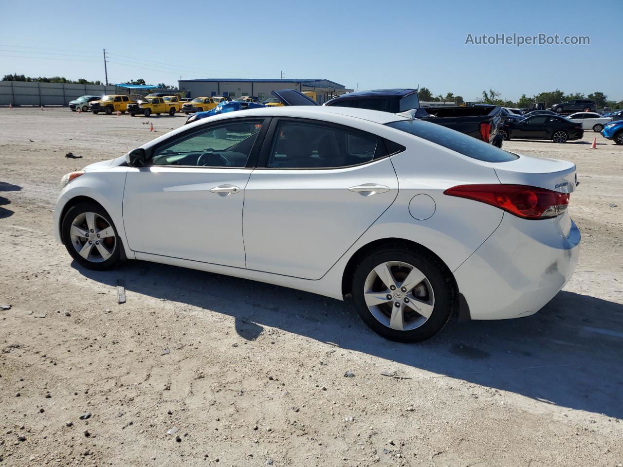 2013 Hyundai Elantra Gls Белый vin: 5NPDH4AE9DH423342