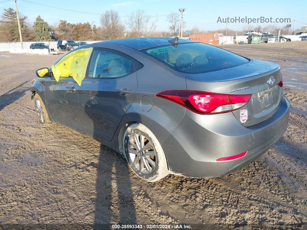 2014 Hyundai Elantra Se Gray vin: 5NPDH4AE9EH463566