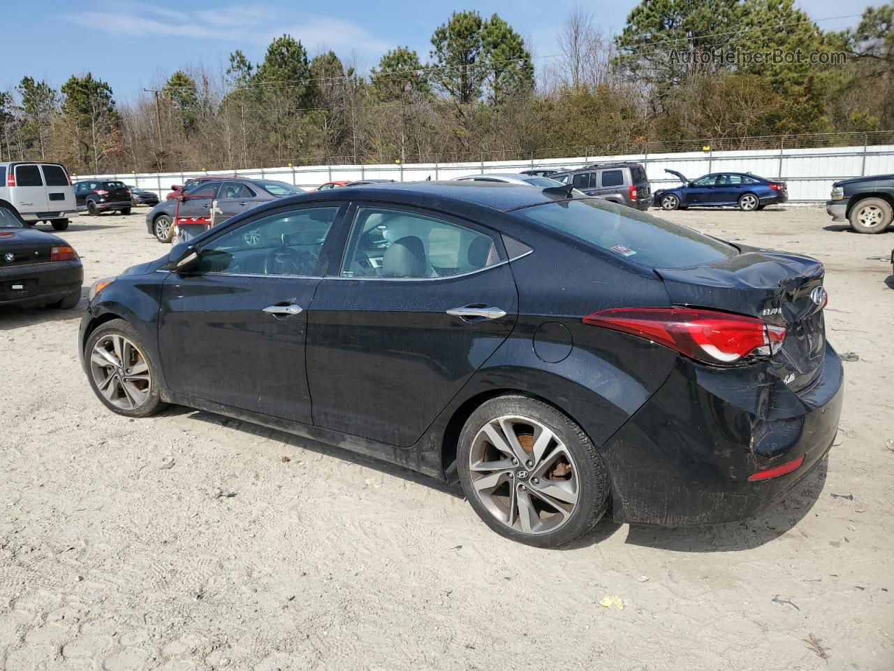 2014 Hyundai Elantra Se Black vin: 5NPDH4AE9EH470677