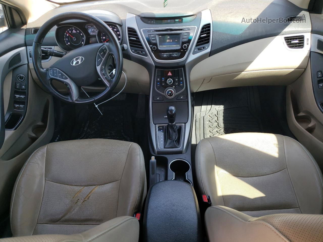 2014 Hyundai Elantra Se Синий vin: 5NPDH4AE9EH491948