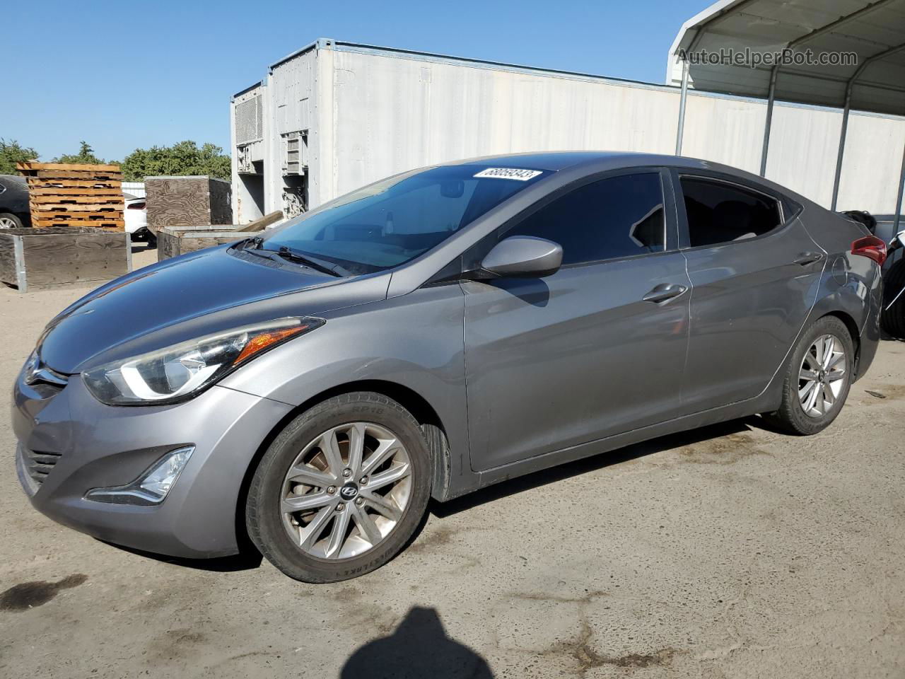 2014 Hyundai Elantra Se Серый vin: 5NPDH4AE9EH499967