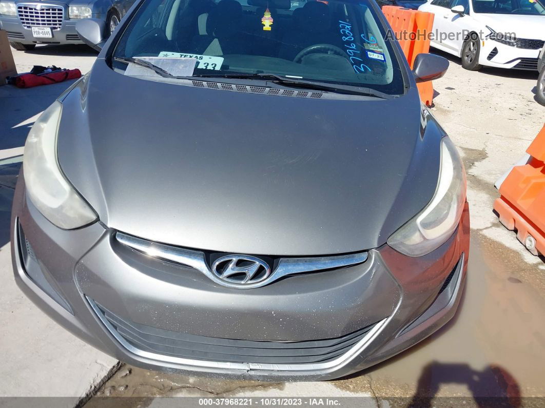 2014 Hyundai Elantra Se Gray vin: 5NPDH4AE9EH523961