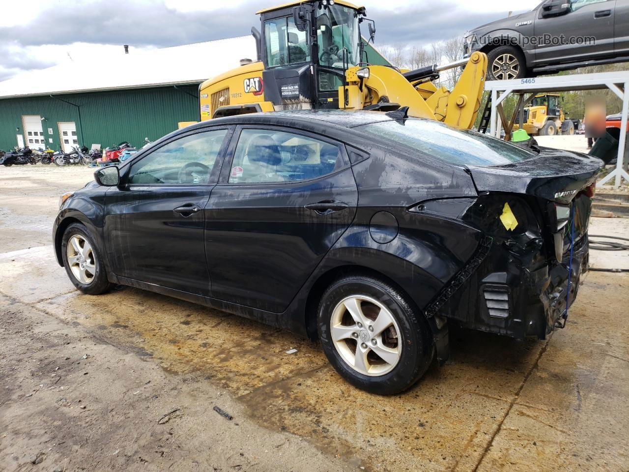 2014 Hyundai Elantra Se Black vin: 5NPDH4AE9EH538427