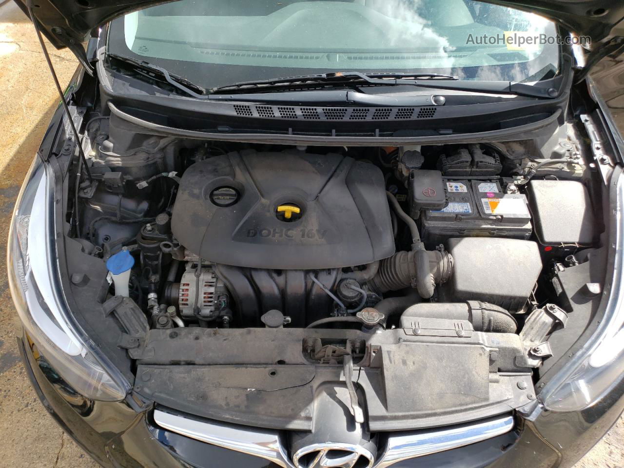 2014 Hyundai Elantra Se Черный vin: 5NPDH4AE9EH538427