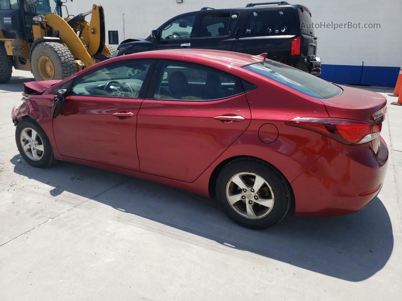 2014 Hyundai Elantra Se Red vin: 5NPDH4AE9EH540999