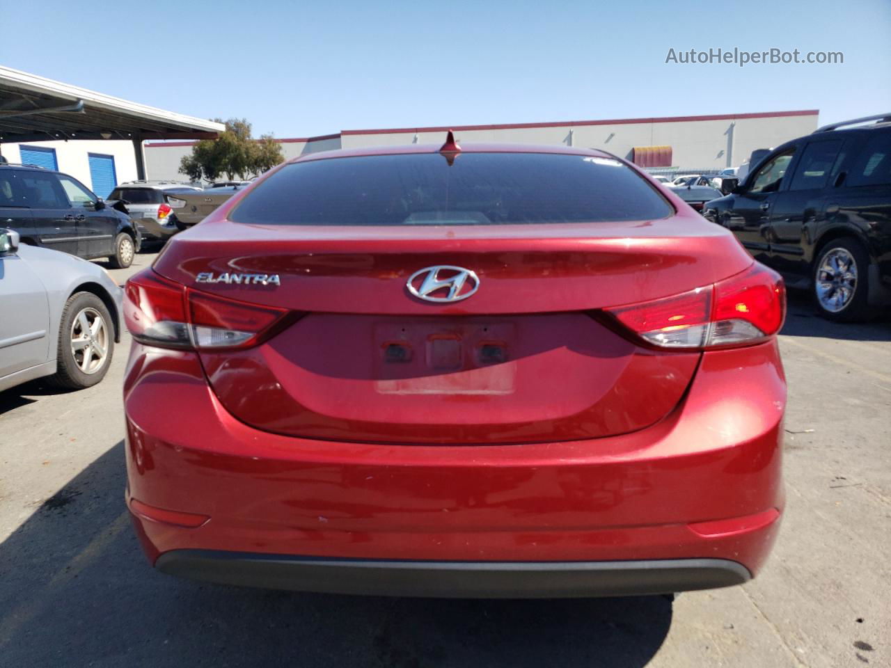 2014 Hyundai Elantra Se Red vin: 5NPDH4AE9EH541599