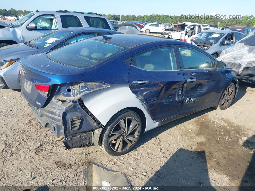 2015 Hyundai Elantra Limited Blue vin: 5NPDH4AE9FH547579