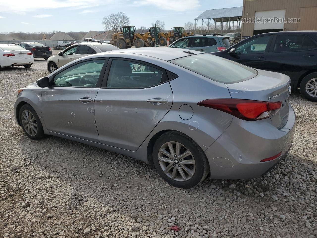 2016 Hyundai Elantra Se Silver vin: 5NPDH4AE9GH654083