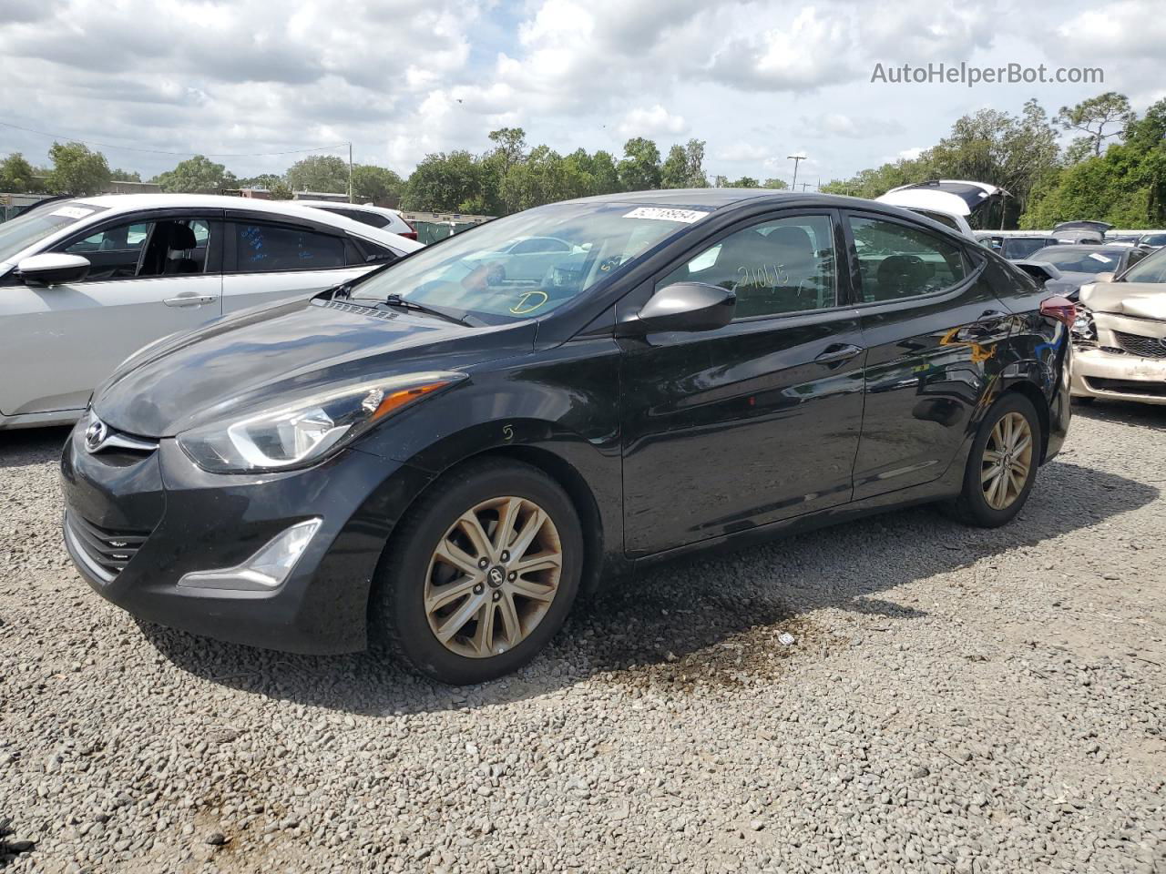 2016 Hyundai Elantra Se Black vin: 5NPDH4AE9GH654472