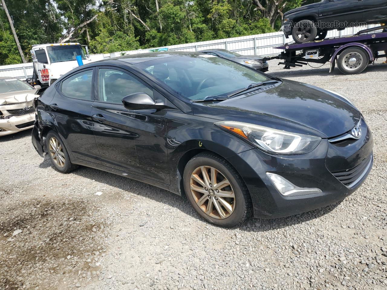 2016 Hyundai Elantra Se Black vin: 5NPDH4AE9GH654472