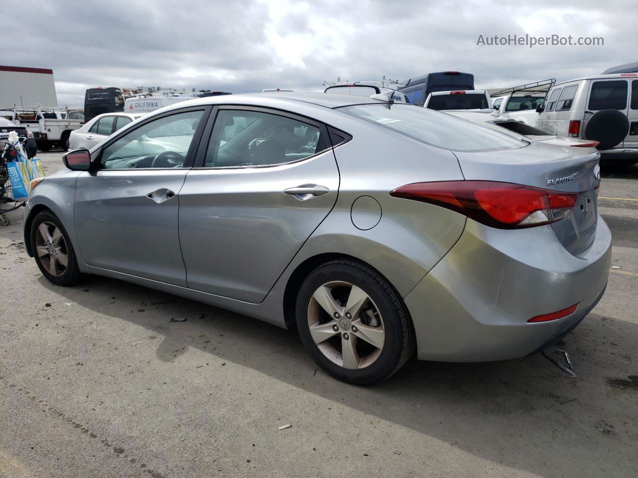 2016 Hyundai Elantra Se Gray vin: 5NPDH4AE9GH662927