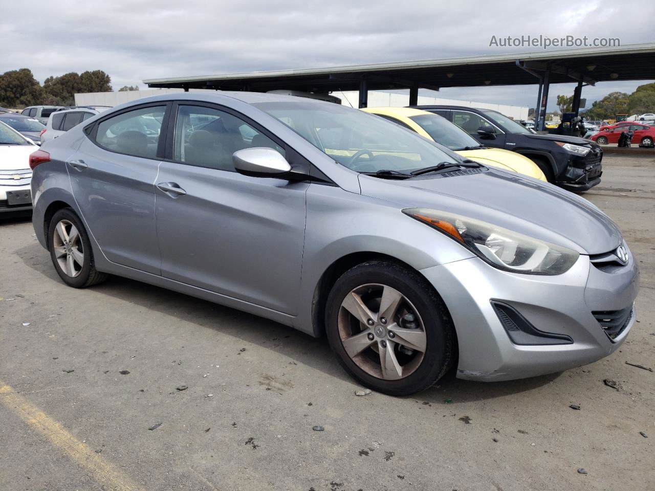 2016 Hyundai Elantra Se Серый vin: 5NPDH4AE9GH662927