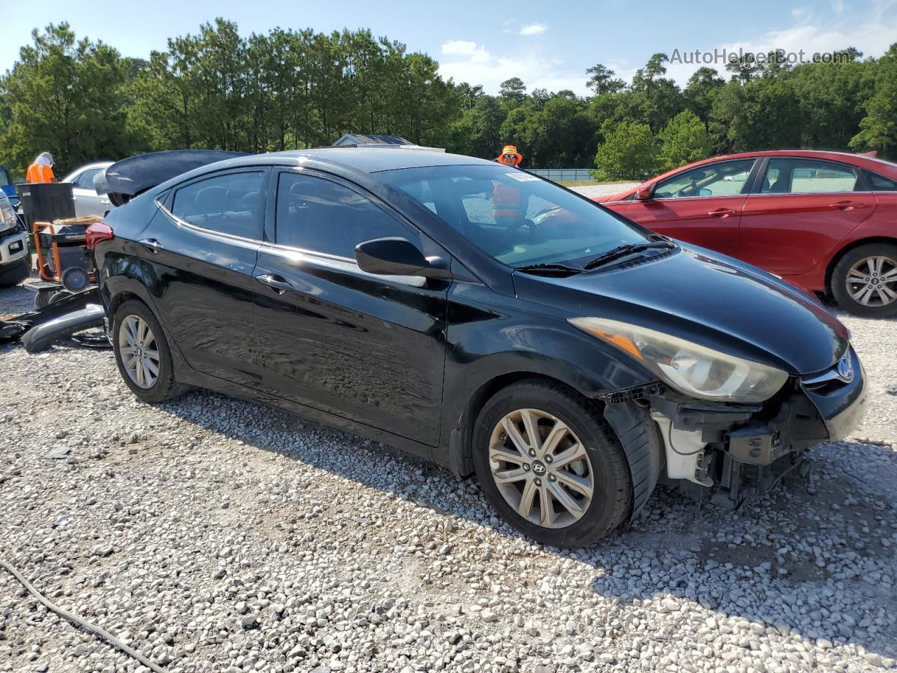 2016 Hyundai Elantra Se Black vin: 5NPDH4AE9GH666508