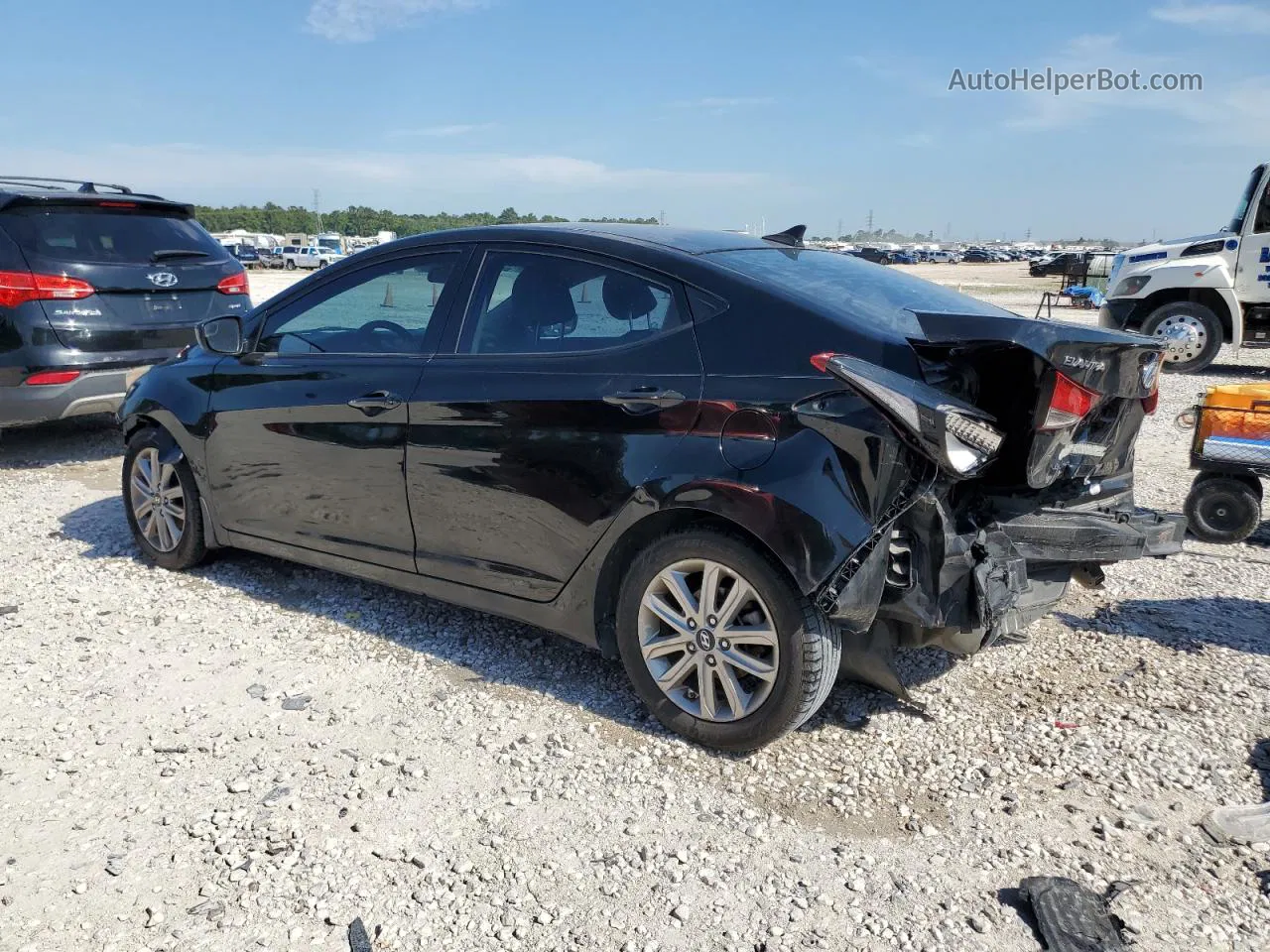 2016 Hyundai Elantra Se Black vin: 5NPDH4AE9GH666508