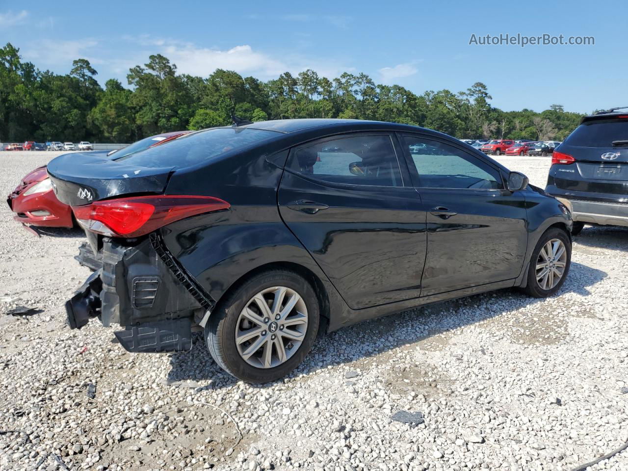 2016 Hyundai Elantra Se Black vin: 5NPDH4AE9GH666508