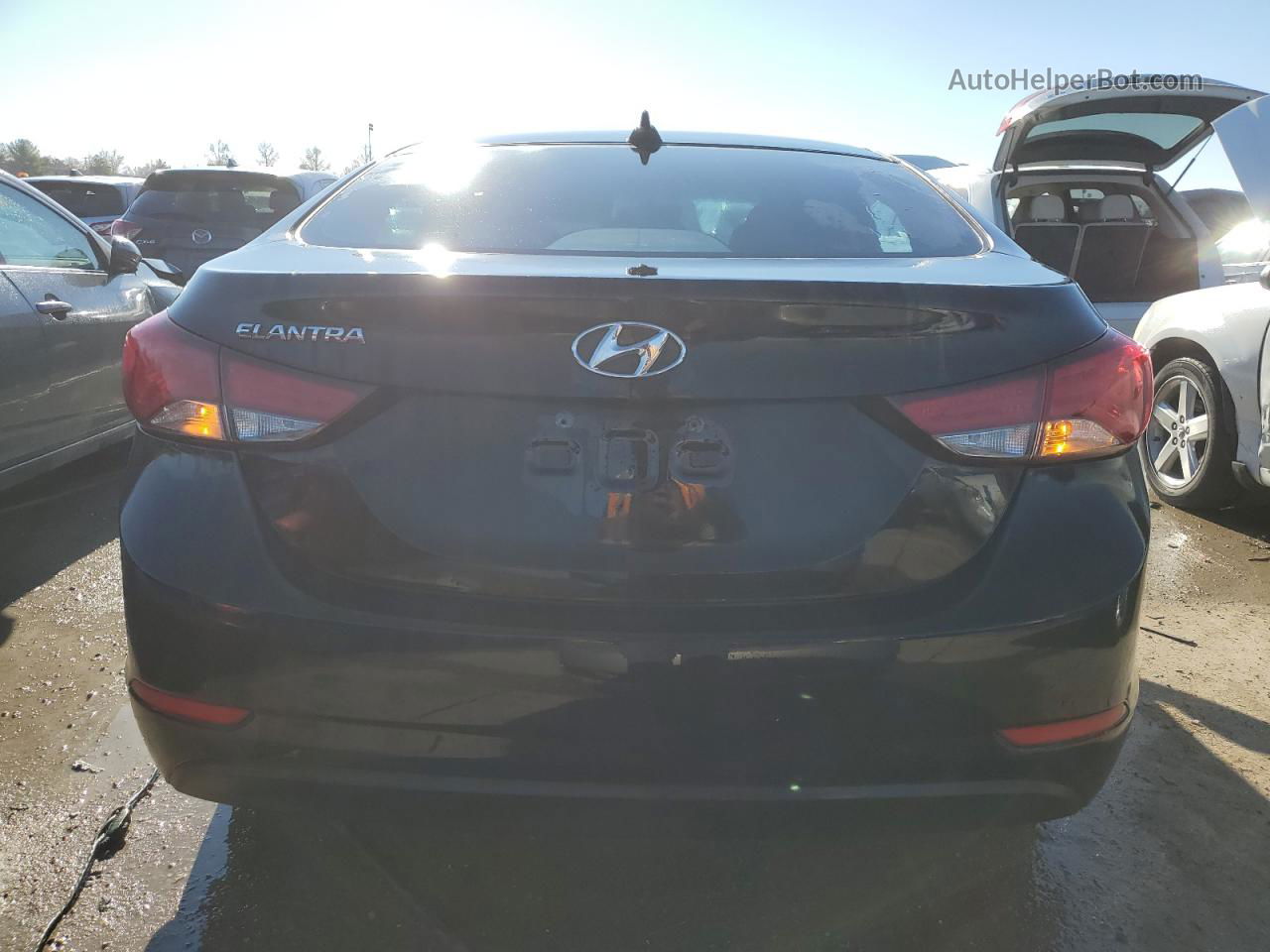 2016 Hyundai Elantra Se Черный vin: 5NPDH4AE9GH667464