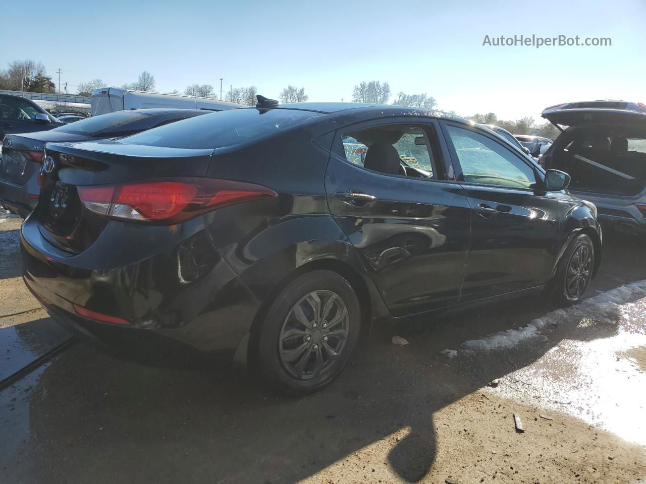 2016 Hyundai Elantra Se Черный vin: 5NPDH4AE9GH667464